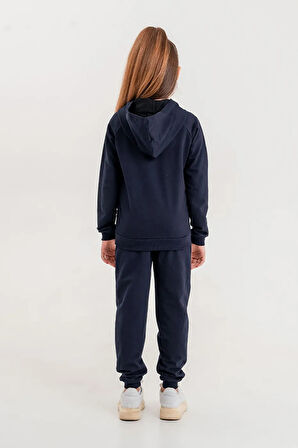 Kız - Erkek Çocuk Basic Fermuarlı Okul Eşofman Takımı Ak0785