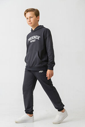 Erkek Çocuk Phoenix Sprit Baskılı Alt Üst Eşofman Takımı Ak7870