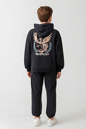 Erkek Çocuk Phoenix Sprit Baskılı Alt Üst Eşofman Takımı Ak7870