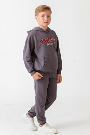 Erkek Çocuk Phoenix Sprit Baskılı Alt Üst Eşofman Takımı Ak7870