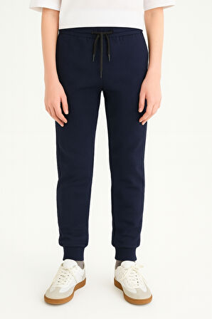 Erkek Çocuk Basic Waffle Kumaş Okul Eşofman Altı Ak2432