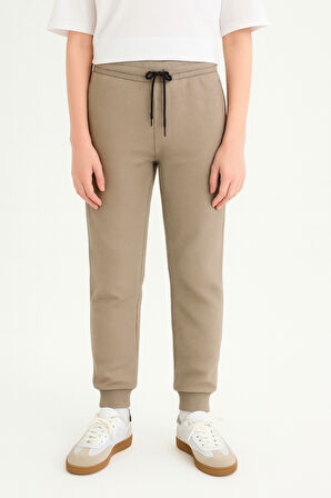 Erkek Çocuk Basic Waffle Kumaş Okul Eşofman Altı Ak2432