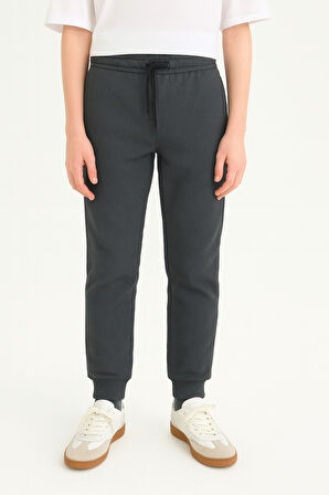 Erkek Çocuk Basic Waffle Kumaş Okul Eşofman Altı Ak2432