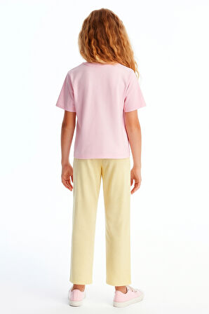 Kız Çocuk Basic Waffle Kumaş Suyolu Mevsimlik Tek Alt Ak2515-1