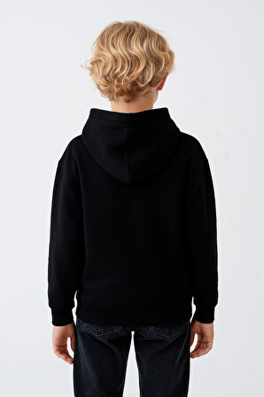 Erkek Çocuk Basic Kalın 3 İplik Kışlık Okul Sweat Ak5315