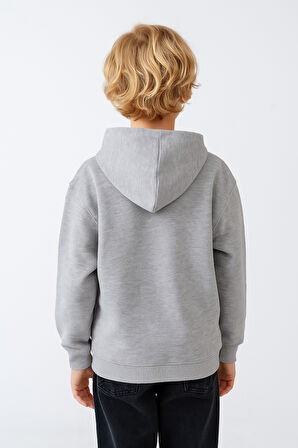 Erkek Çocuk Basic Kalın 3 İplik Kışlık Okul Sweat Ak5315