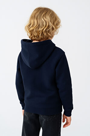 Erkek Çocuk Basic Kalın 3 İplik Kışlık Okul Sweat Ak5315