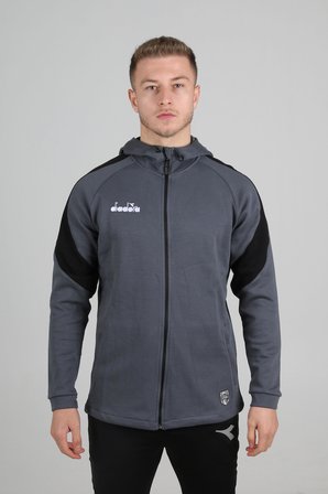 Diadora Satürn Kamp Eşofmanı Kapşonlu Tek Üst Antrasit
