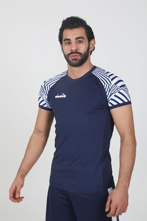 Diadora Derby Tişört Lacivert Beyaz