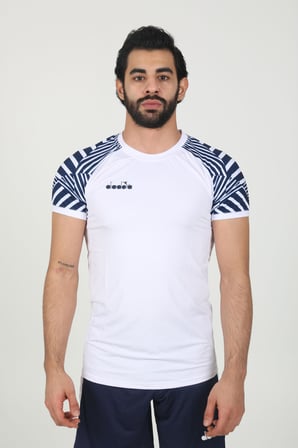 Diadora Derby Tişört Beyaz Lacivert