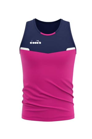 Diadora Elens Kadın T-Shirt Fuşya Lacivert