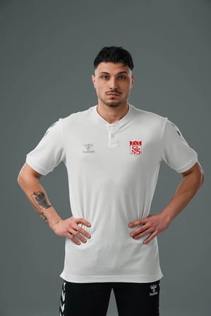 Hummel Armin Pamuklu Bebe Yaka Tişört Beyaz Sivasspor