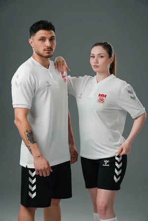 Hummel Armin Pamuklu Bebe Yaka Tişört Beyaz Sivasspor