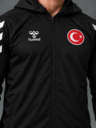 Hummel Armin Milli Takım Yağmurluk Siyah