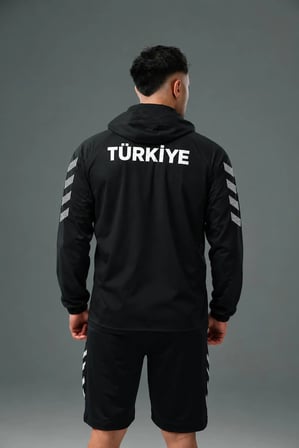 Hummel Armin Milli Takım Yağmurluk Siyah
