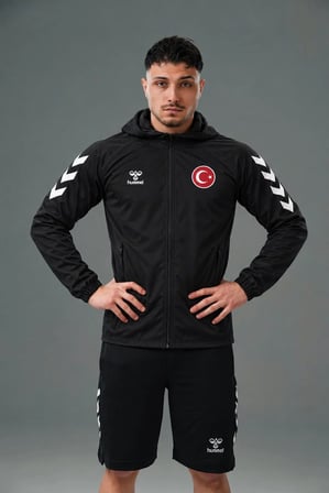 Hummel Armin Milli Takım Yağmurluk Siyah