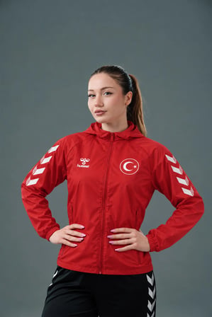 Hummel Armin Milli Takım Yağmurluk Kırmızı