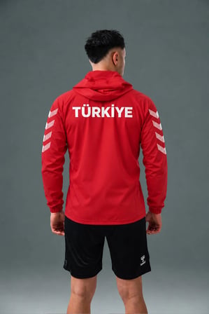 Hummel Armin Milli Takım Yağmurluk Kırmızı