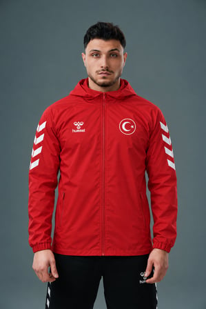 Hummel Armin Milli Takım Yağmurluk Kırmızı