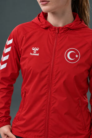 Hummel Armin Milli Takım Yağmurluk Kırmızı