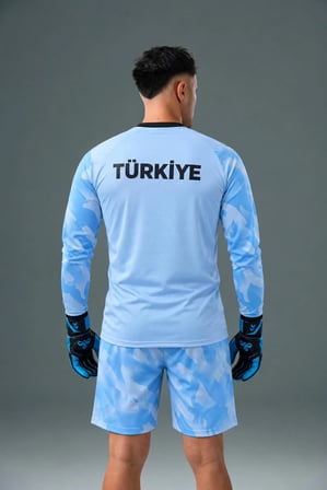 Hummel Elegance Milli Takım Kaleci Forma Takımı Buz Mavi
