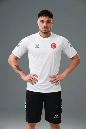 Hummel Armin Milli Takım Pamuklu Antrenman Tişört Beyaz