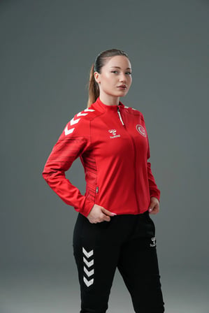 Hummel Milli Takım Line Kamp Eşofman Üstü Kırmızı