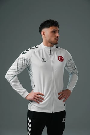 Hummel Milli Takım Line Kamp Eşofman Üstü Beyaz