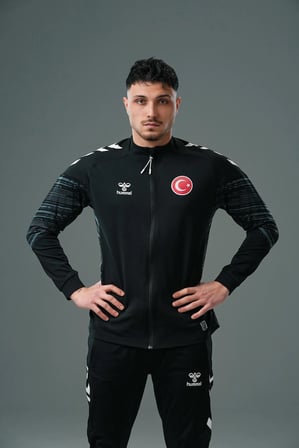 Hummel Milli Takım Line Kamp Eşofman Üstü Siyah