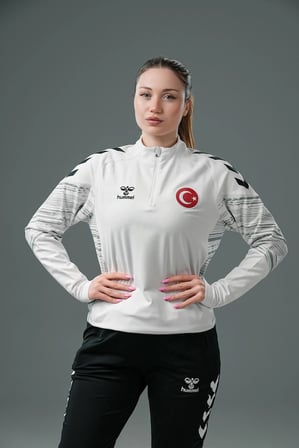 Hummel Milli Takım Line Antrenman Eşofman Üstü Beyaz
