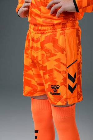 Hummel Line Kaleci Şort Neon Turuncu Çocuk