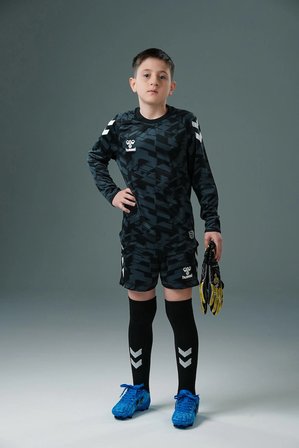 Hummel Line Kaleci Tek Üst Forma Siyah Çocuk