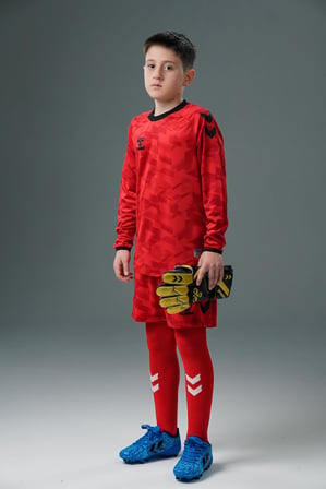 Hummel Line Kaleci Tek Üst Forma Kırmızı Çocuk