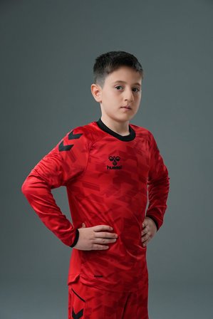 Hummel Line Kaleci Tek Üst Forma Kırmızı Çocuk