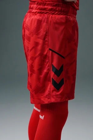 Hummel Line Kaleci Şort Kırmızı Çocuk