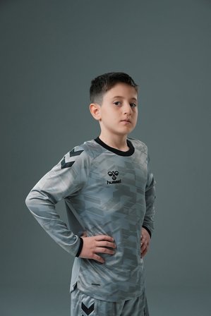 Hummel Line Kaleci Tek Üst Forma Gri Çocuk