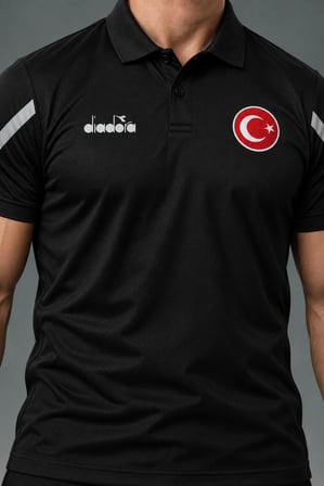 Diadora Alto 25 Milli Takım Kamp Tişört Siyah
