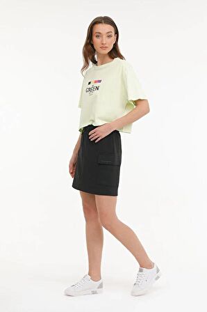 A101570137 101570137 Wl Vanılla 11Md1056 Lumberjack Kadın T-shirt NEON YEŞİL
