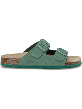 LUMBERJACK JOLIE SU 4FX YEŞİL HAKİKİ DERİ COMFORT ANATOMİK TERLİK