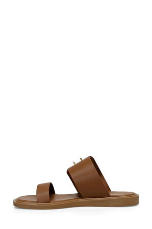 INCI SALT 4FX Taba Kadın Düz Terlik