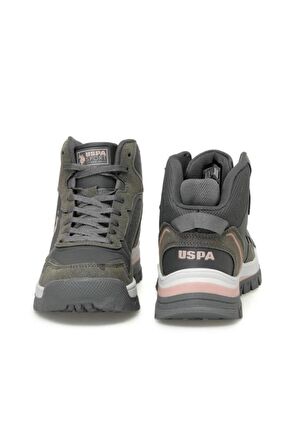U.S Polo Assn. SAGAN HI WMN 4PR 101811702 Kadın Bot Gri 36-40 