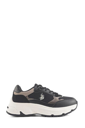 U.S.POLO ASSN.VIAVAI 4PR SİYAH COMFORT CASUAL ANATOMİK SPOR AYAKKABISI
