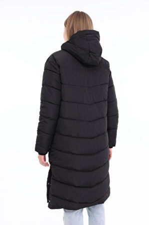 Lumberjack WL ULRIKA 3UKR102 4PR 101782458 Kadın Uzun Mont Siyah XS-XL 