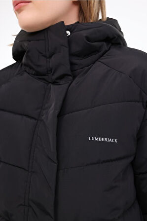 Lumberjack WL ULRIKA 3UKR102 4PR 101782458 Kadın Uzun Mont Siyah XS-XL 