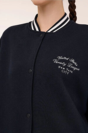 101875897 WL ESTY 18GF956 4PR Lacivert Kadın Eşofman Üstü