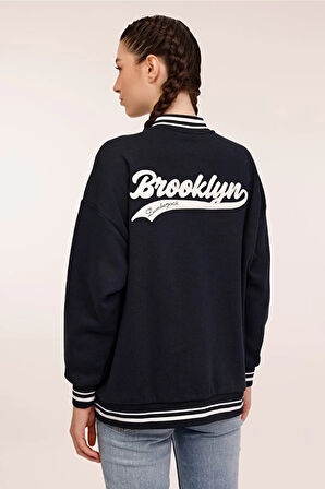 101875897 WL ESTY 18GF956 4PR Lacivert Kadın Eşofman Üstü