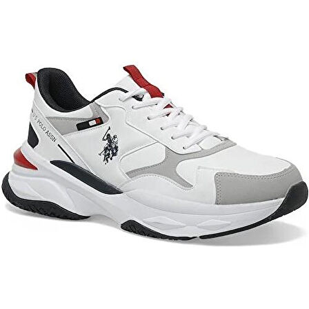 U.S.POLO ASSN SOLIDAR 4PR BEYAZ COMFORT CASUAL ANATOMİK SPOR AYAKKABI
