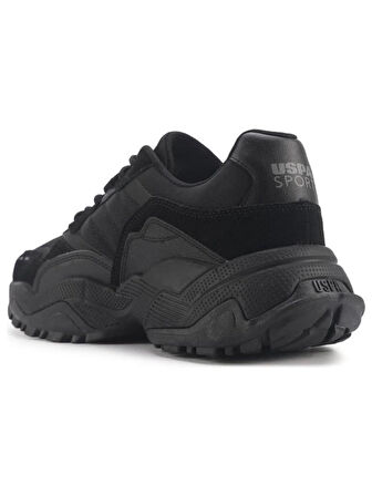 U.S.POLO ASSN YOTA 4PR SİYAH GRİ COMFORT CASUAL ANATOMİK SPOR AYAKKABISI
