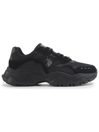 U.S.POLO ASSN YOTA 4PR SİYAH GRİ COMFORT CASUAL ANATOMİK SPOR AYAKKABISI