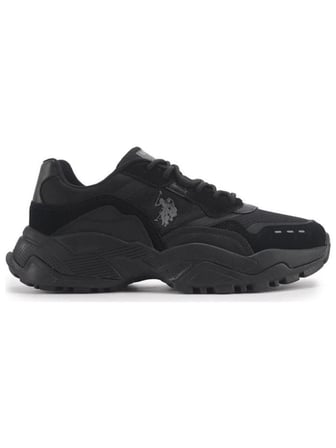 U.S.POLO ASSN YOTA 4PR SİYAH GRİ COMFORT CASUAL ANATOMİK SPOR AYAKKABISI